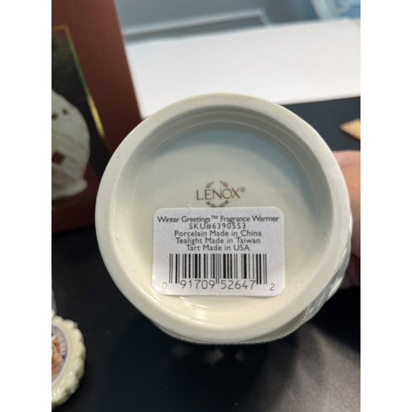 NIB - Lenox Winter Greetings Fragrance Warmer Yankee Candle Vanilla Tart Wax - Picture 10 of 12